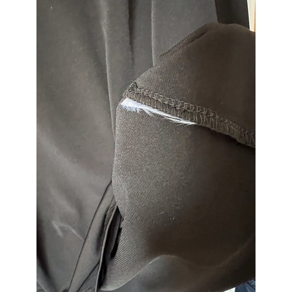 Susan Graver  QVC Liquid Knit Tunic Top Black with Gold Chain Accent Size Large - Picture 9 of 11